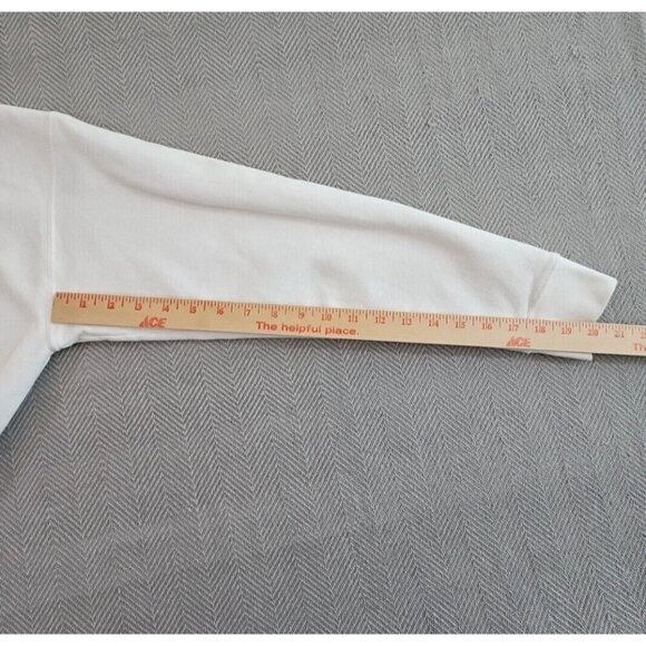 Tultex 340 Sweatshirt Men's Size Large White D A  D A Graphic Y2K Relaxed Fit - Picture 13 of 13